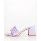 V By Very Extra Wide Fit Padded Heeled Sandal - Lilac