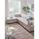 Very Home Chester Leather Look Left Hand Corner Chaise - Fsc Certified