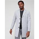 Very Man Faux Wool Over Coat - Grey