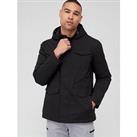 Very Man Smart 4 Pocket Hooded Jacket - Black