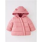 Mini V By Very Girls Padded Novelty Jacket - Pink