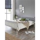 Clayton Wooden Bed Frame With Mattress Options (Buy & Save!) - Grey - Bed Frame With Microquilt 