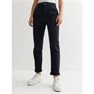 New Look Navy Mid Rise Straight Leg Chinos
