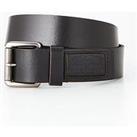 Superdry Badgeman Leather Belt - Black