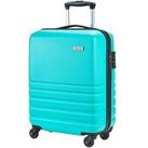 Rock Luggage Bryon 4 Wheel Hardshell Tsa Cabin Suitcase - Turquoise