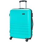 Rock Luggage Bryon 4 Wheel Hardshell Tsa Medium Suitcase - Turquoise