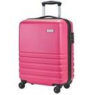 Rock Luggage Bryon 4 Wheel Hardshell Cabin Tsa Suitcase - Pink