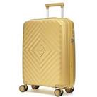 Rock Luggage Infinity 8 Wheel Hardshell Cabin Suitcase - Gold