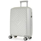 Rock Luggage Infinity 8 Wheel Hardshell Cabin Suitcase - Pearl
