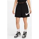 Nike Essential High Rise Woven Shorts - Black/White