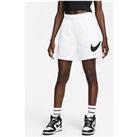 Nike Essential High Rise Woven Shorts - White/Black