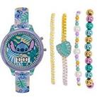 Disney Lilo And Stitch Digital Watch And Bracelet Set