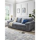 Very Home Salerno Standard Back 4 Seater Fabric Sofa - Blue Grey - Fsc Certified