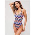 V By Very Ring Detail Swimsuit - Multi