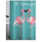 Catherine Lansfield Flamingo Shower Curtain