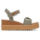 Toms Diana (Ruch) Sandal - Green