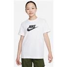 Nike Older Girls Futura Boyfriend T-Shirt - White/Black