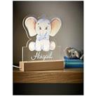 Love Abode Personalised Baby Elephant Led Night Light