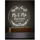 Love Abode Personalised Mr & Mrs Led Sign