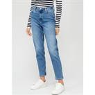 Tommy Hilfiger Gramercy High Waisted Tapered Jeans - Blue