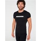 Emporio Armani Bodywear Logo Label T-Shirt - Black