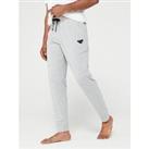 Emporio Armani Bodywear Rubber Pixel Logo Trousers - Light Grey