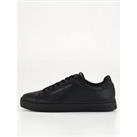 Calvin Klein Jeans Classic Cupsole Lace-Up Leather Trainer - Black