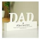 The Personalised Memento Company Personalised Wooden Dad Ornament