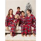 V By Very Ladies Family Red Check Revere Mini Me Christmas Pyjamas - Red