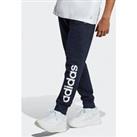 Adidas Linear Logo French Terry Pants - Grey