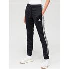 Adidas Sportswear Women'S Sportswear Primegreen Essentials Warm-Up Slim Tapered 3-Stripes Tracksuit Bottoms - Black