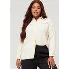 V By Very Curve Satin Look Button Through Shirt