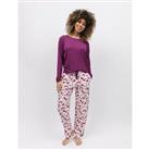 Cyberjammies Cream Berry Print Pant And Slouch Knit Top