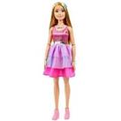 Barbie Large Doll, 28Ins Tall, With Blonde Hair And Shimmery Pink Dress