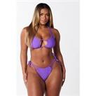 Boux Avenue Paros Cut Out Bikini Brief - Purple