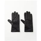 V By Very Quilted Stitch Detail Faux Leather Glove - Black
