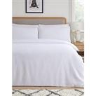 Very Home Waffle Duvet Cover Set - White