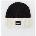 Hugo Red Slogues Hat - Black