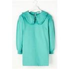 V By Very Girls Sweater Collared Dress - Green
