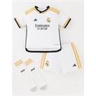 Adidas Real Madrid Mini Kit 23/24 Home Full Kit - White