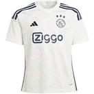 Adidas Ajax Junior 23/24 Away Stadium Replica Shirt - White