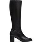 Clarks Freva55 Long Boots - Black Leather