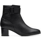 Clarks Loken Zip Wp Boots - Black Leather