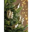 Very Home Set Of 4 Gold Woodland Christmas Tree Decorations