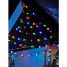 Very Home Battery Operated Multi Coloured Star Outdoor Christmas Lights With Multifunction