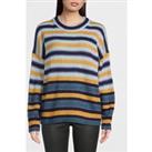 Ps Paul Smith Knitted Crew Neck Jumper - Yellow/Blue