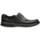 Clarks Cotrell Free Wide Fit Slip On Shoes - Black
