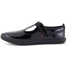 Kickers Kariko T-Strap Patent School Shoe - Black