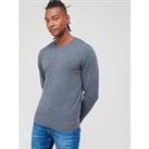 Calvin Klein Merino Crew Neck Sweater - Grey