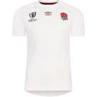Umbro Mens England Wc Home Replica Short Sleeved Jersey - White